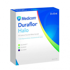 Medicom Duraflor Halo 5% Sodium Fluoride White Varnish 32/pk
